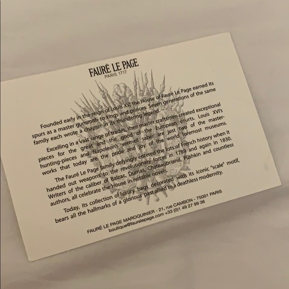 FAURÉ LE PAGE BLUE TOILE ECAILLES PORTFOLIO 41 - Picture 5 of 6